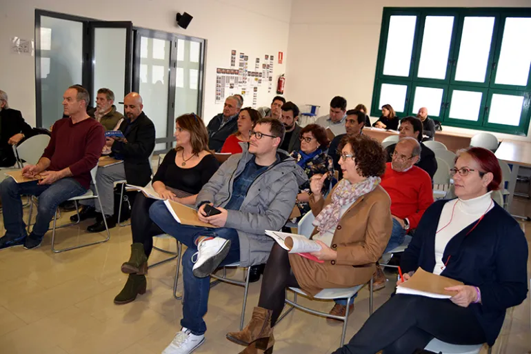 imagen de la asamblea de la AD Campo de Calatrava, febrero 2020, fuente imagen Gabinete Prensa Multimedia