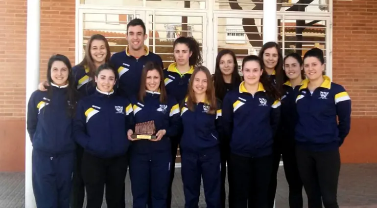 imagen del equipo femenino del ADV Miguelturra, marzo 2016
