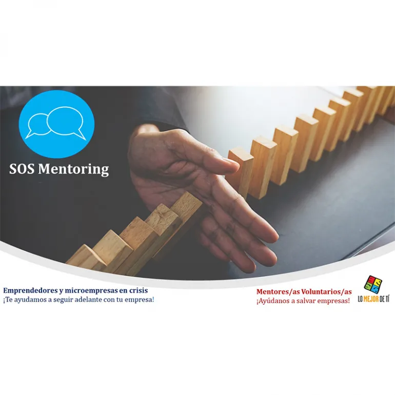 imagen información sobre programa SOS Mentoring de Aprofem, abril 2020