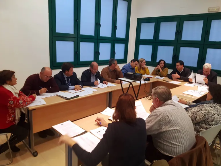 imagen de la Junta Directiva de la Asociación para el Desarrollo del Campo de Calatrava, noviembre 2018