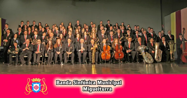 imagen de la Banda Sinfónica Municipal de Miguelturra, febrero 2016
