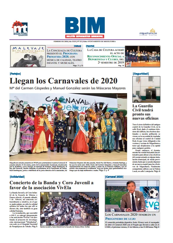 imagen de la portada del BIM número 322