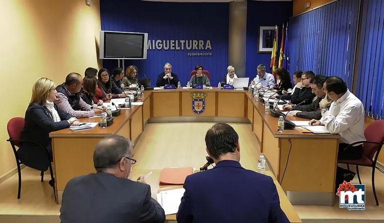 imagen captura pantalla Pleno Ordinario del 5 de abril de 2018 del Ayuntamiento de Miguelturra