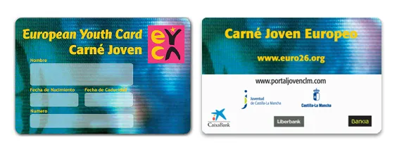 imagen del Carnet Joven que posibilita este descuento del 50 por ciento en tarifas