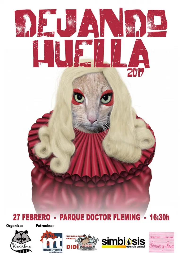imagen del cartel del concurso Dejando Huella, Carnaval Miguelturra 2017