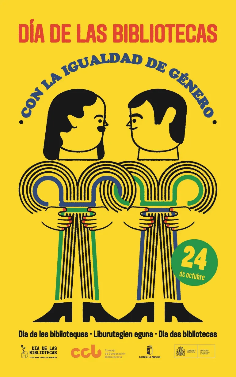 imagen del cartel anunciador del Día de la Biblioteca 2019
