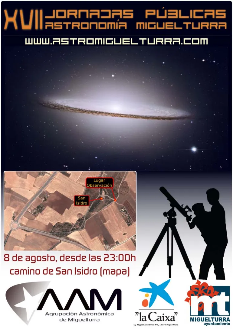 Cartel de las XVII jornadas astronomicas