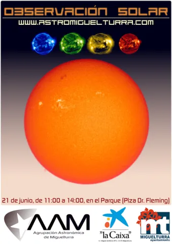 imagen cartel observación solar, junio 2015