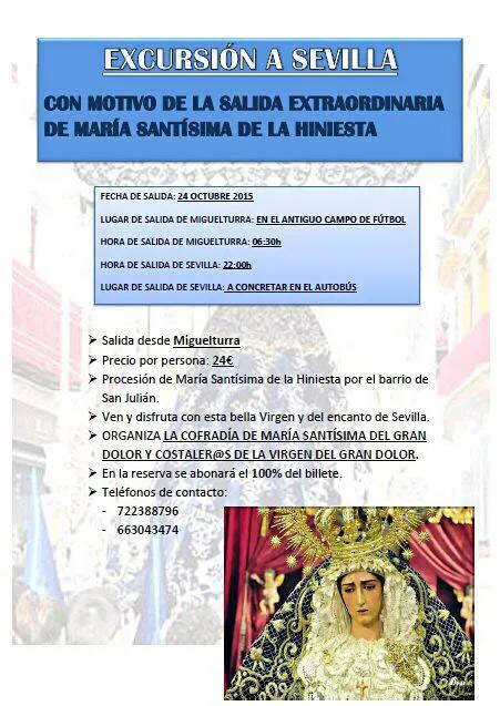 imagen del cartel excursión a Sevilla, agosto 2015