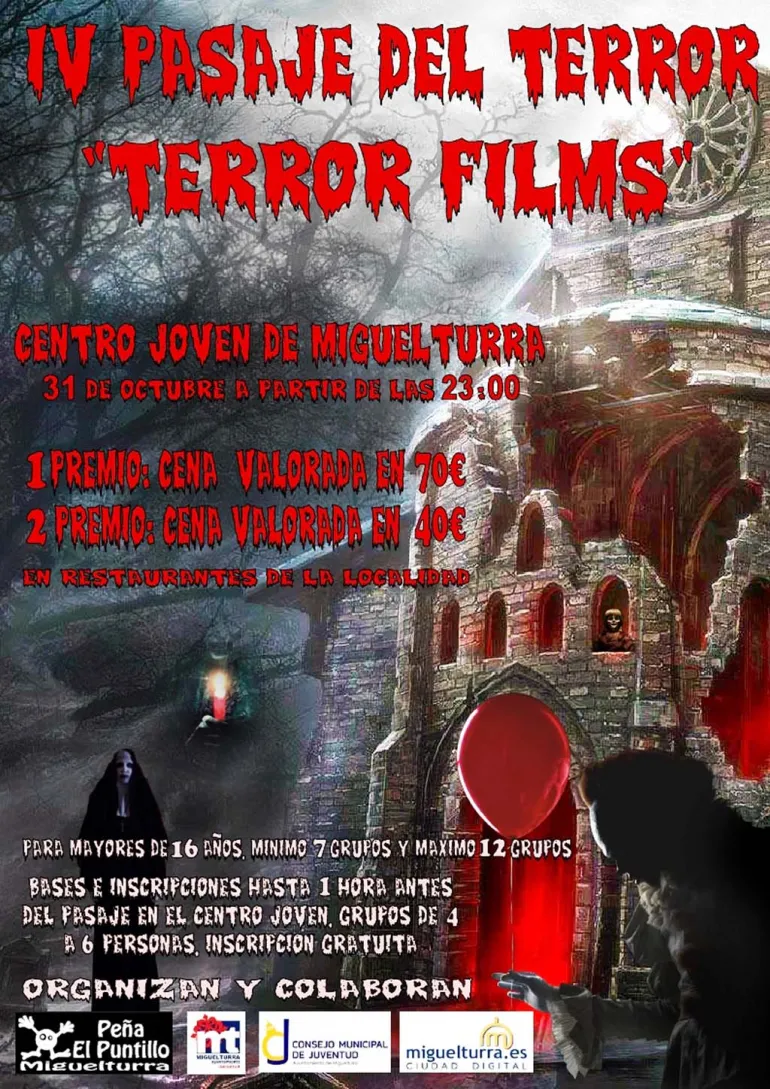 imagen del cartel del Pasaje del Terror, Terror Films, octubre 2017