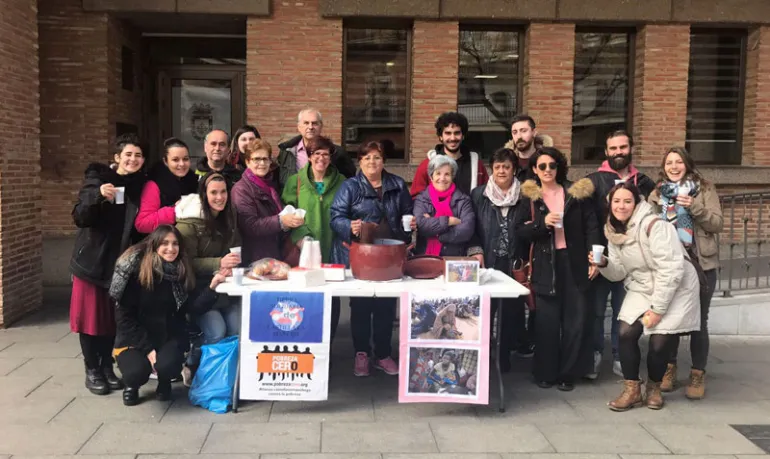 imagen del chocolate solidario en Miguelturra, abril 2018