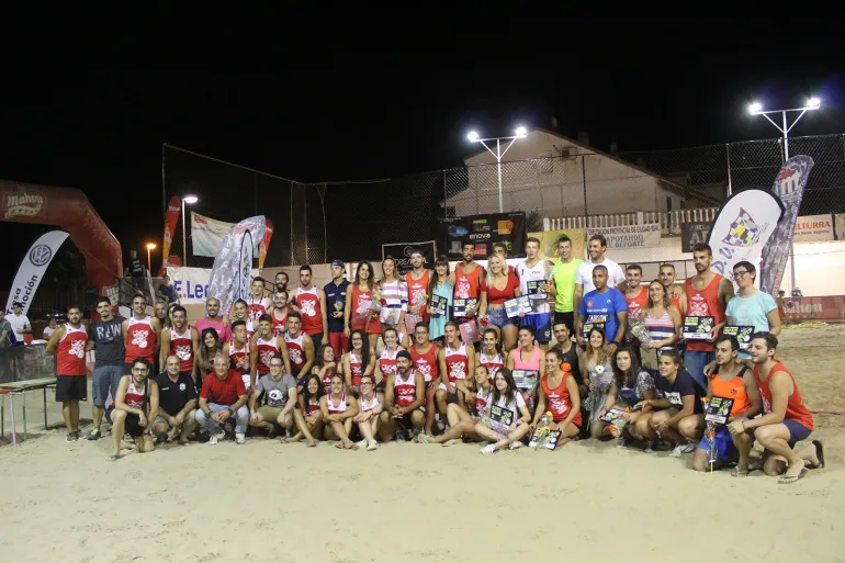 imagen de la clausura del Torneo Voley Playa Miguelturra, agosto 2018
