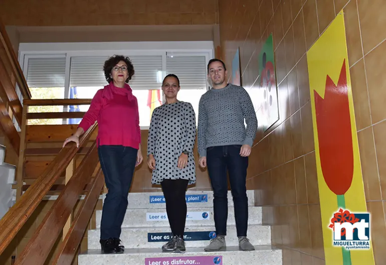 imagen durante la visita de las obras realizadas en el Colegio Público El Pradillo, noviembre 2019