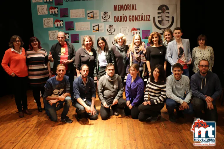 imagen de organización, jurado, participantes y ganadores Concurso Monólogos UP, diciembre 2016