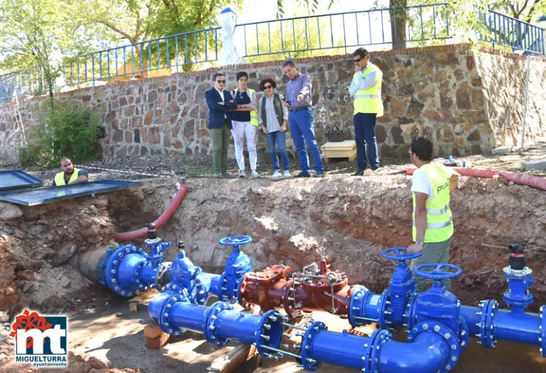 imagen de la visita a las obras de abastecimiento de agua en San Isidro, 30 de septiembre 2019