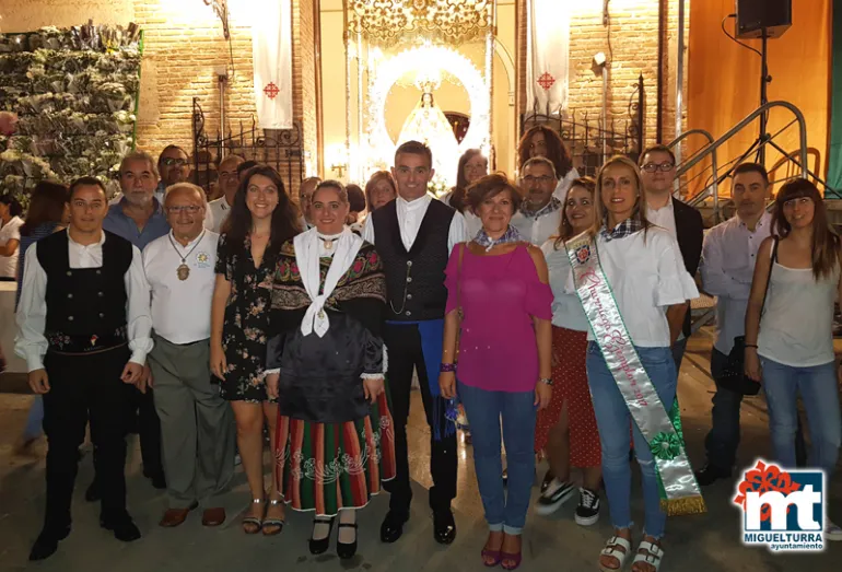 imagen de la Corporación Municipal, Churriegos Ejemplares salientes y entrantes y Pregonera, Ferias y Fiestas 2018 Miguelturra