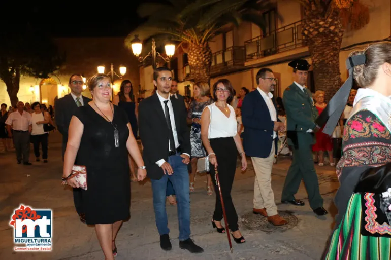 imagen de la Corporación Municipal durante la Procesión de la Virgen de la Estrella, septiembre 2016