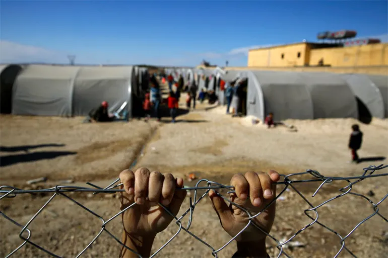 imagen de campamento de personas refugiadas, fuente imagen Amnistía Internacional