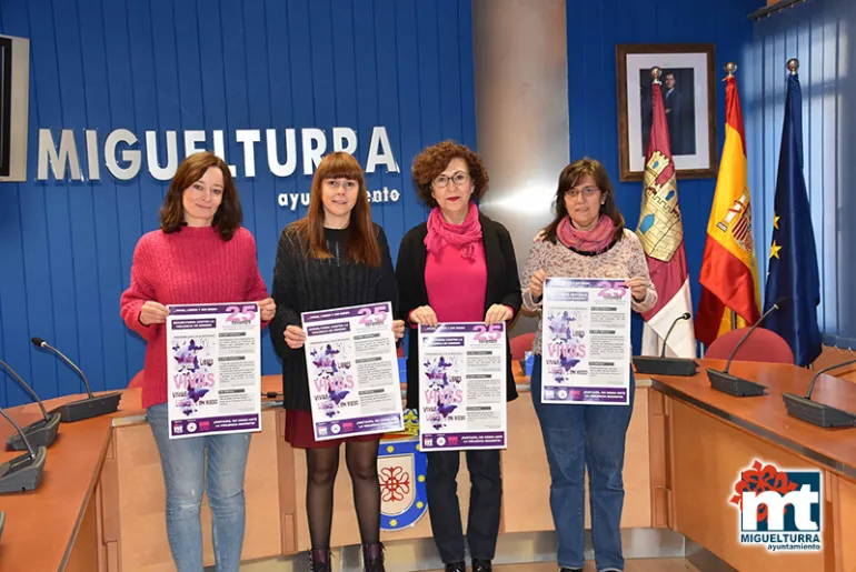 imagen presentación actos del Día Internacional contra la violencia de género 2019 en Miguelturra