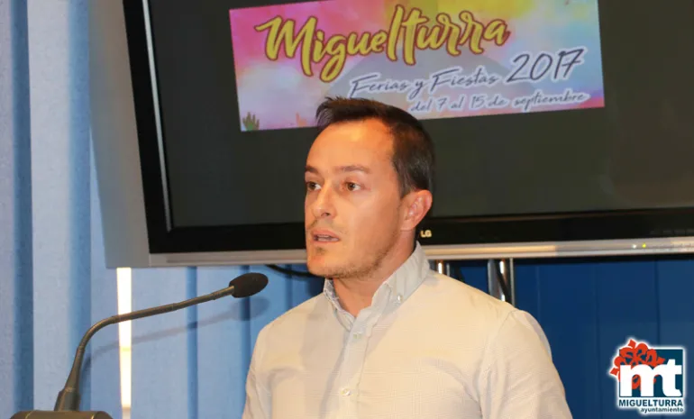 imagen del concejal de Festejos Diego Rodríguez Tercero en rueda de prensa, septiembre 2017