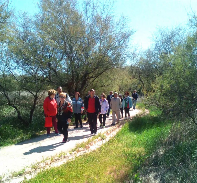 imagen de la ruta en las Tablas de Daimiel, mayo 2018