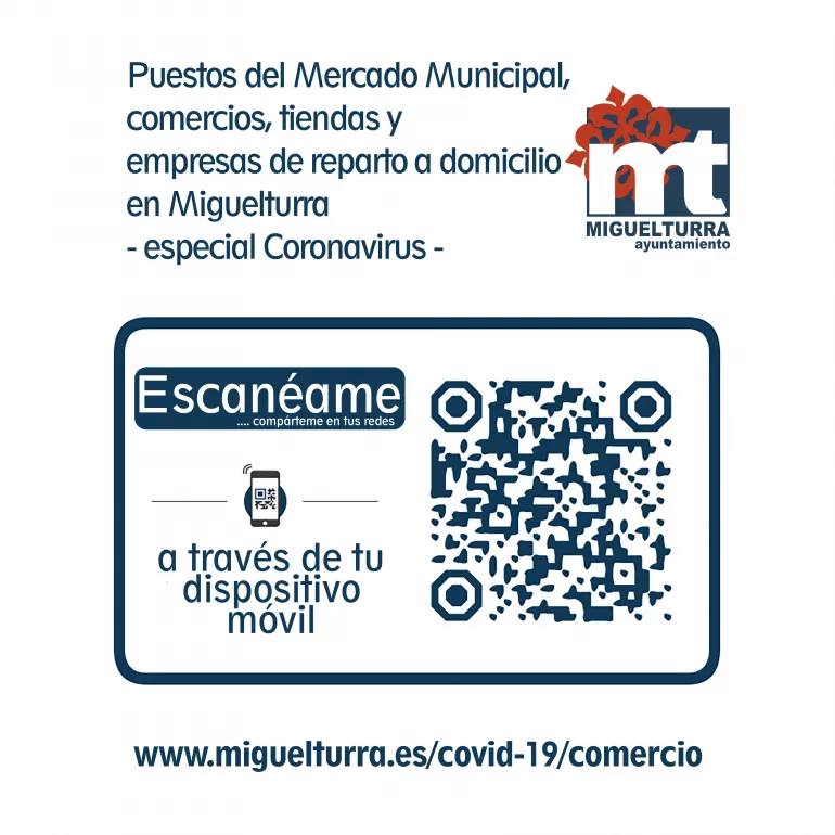 imagen publicitaria nueva zona comercios y tiendas de Miguelturra, Covid-19