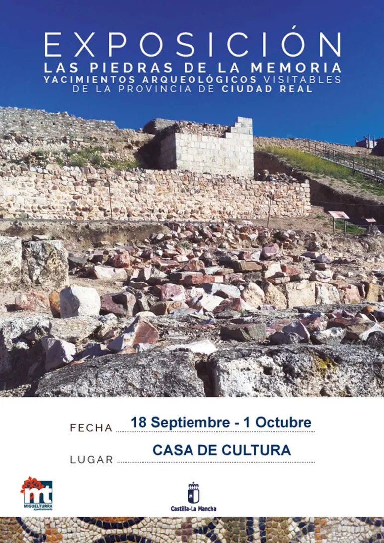 imagen del cartel de la exposición Las Piedras de la Memoria, septiembre 2017