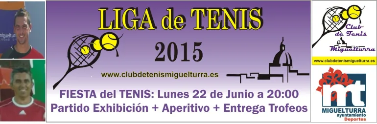 imagen cartel Fiesta del Tenis,  junio 2015