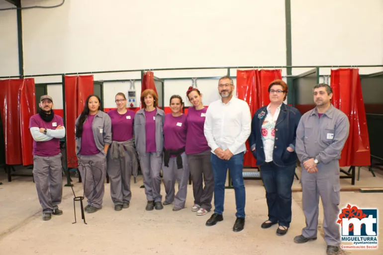 imagen de la clausura del Taller de Empleo del Ayuntamiento de Miguelturra,  noviembre 2016