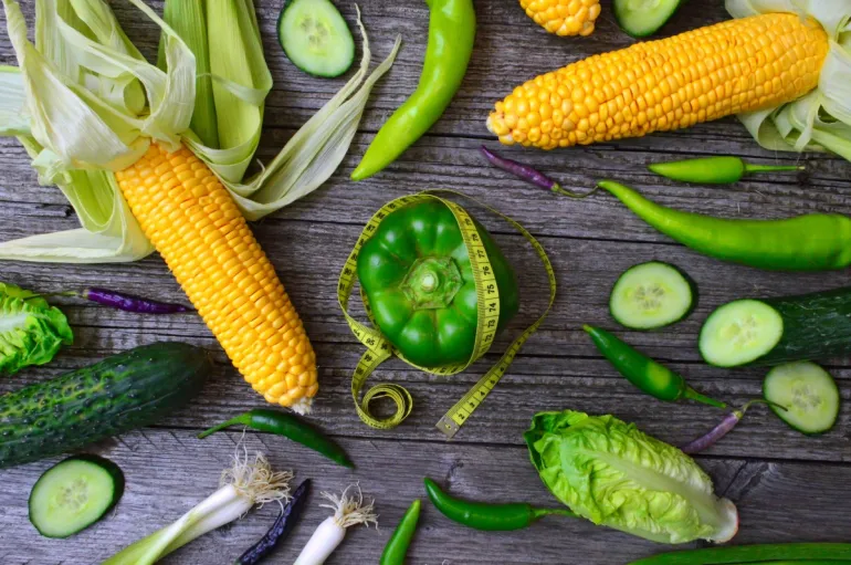 imagen de verduras aludiendo a una alimentación sana y saludable