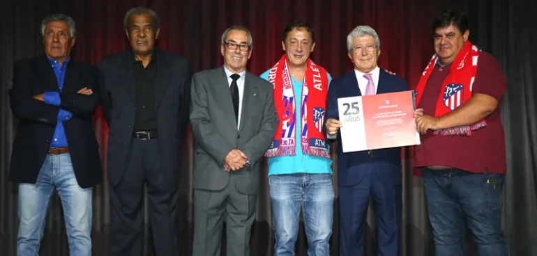 imagen 25 aniversario Peña Atlético Madrid, septiembre 2019, fuente imagen Peña Atlhético de Madrid