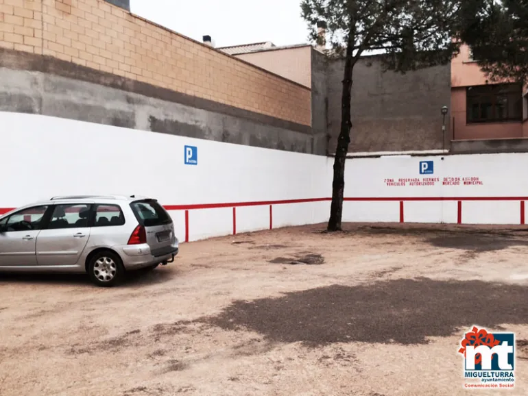 imagen del nuevo aparcamiento de la calle Rodeo, diciembre 2016