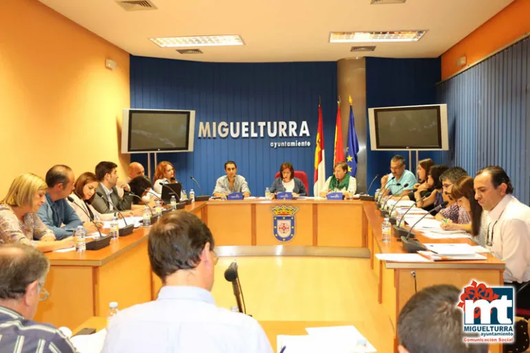 imagen del último Pleno Ordinario del Ayuntamiento de Miguelturra, septiembre 2015