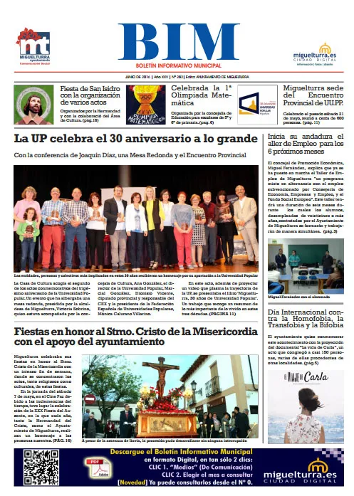 imagen de la portada del BIM de junio de 2016