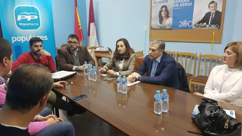 imagen del PP Miguelturra con Francisco Cañizares, marzo 2018, fuente imagen PP Miguelturra