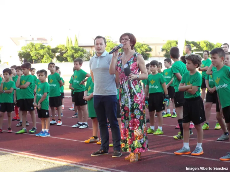 imagen de la inauguración del Campus de Fútbol de Miguelturra 2017, imagen de Alberto Sánchez