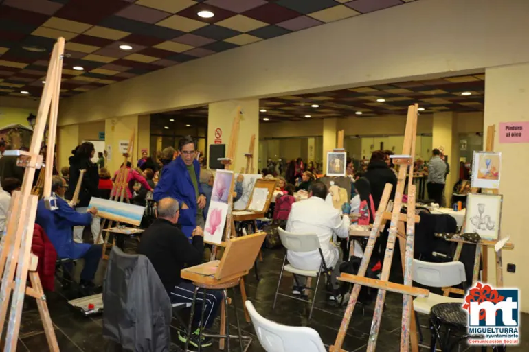 imagen de la muestra de los cursos de pintura de la Universidad Popular, noviembre 2016