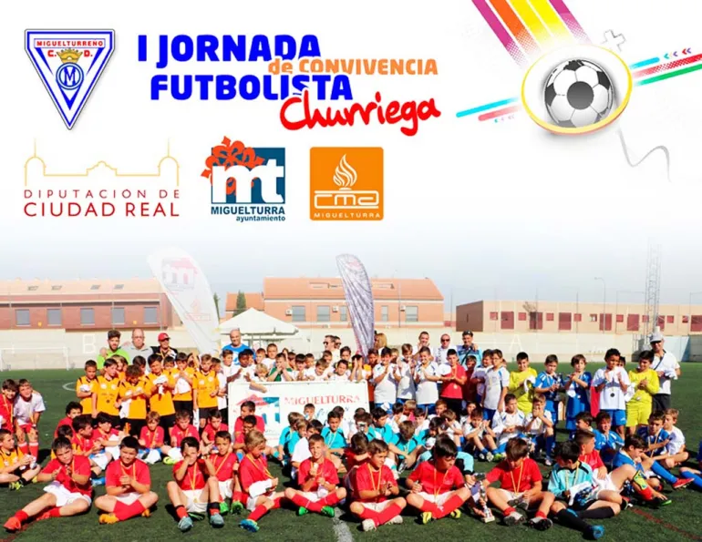 imagen participantes de la Jornada Futbolística Churriega, junio 2017