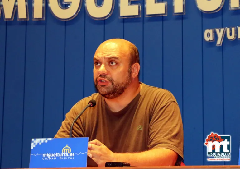 imagen del concejal de Deportes de Miguelturra, José Félix Martín Ruiz, agosto 2015