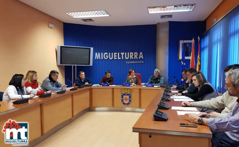 imagen de la Junta Local de Seguridad del Ayuntamiento de Miguelturra, enero 2018