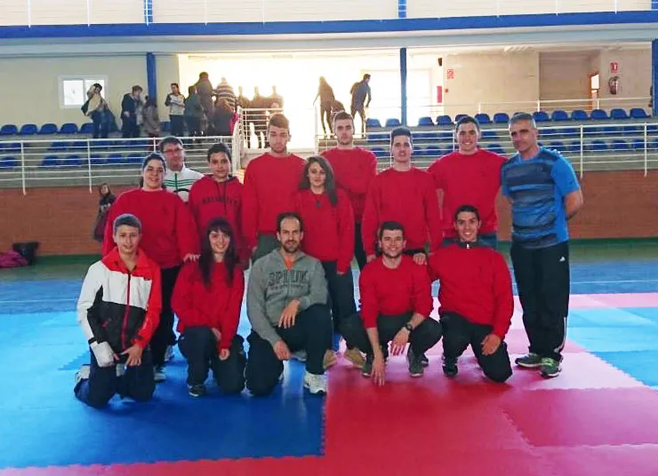 imagen de karatekas en Carrión de Calatrava, marzo 2016