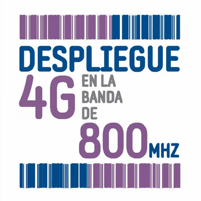 imagen alusiva al despliegue de la tecnología 4G a 800 megahertzios