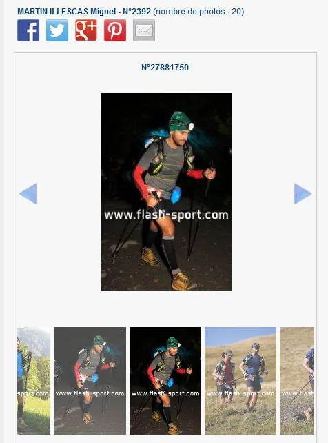 imagen de Miguel Martín Illescas durante su Ultra Trail del Mont Blanc del 2015