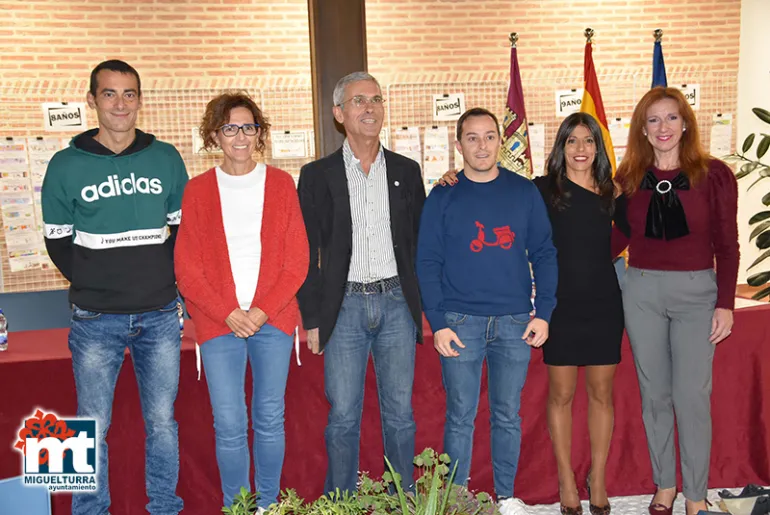 imagen de ponentes de la mesa sobre la igualdad a través del atletismo, noviembre 2019 Miguelturra