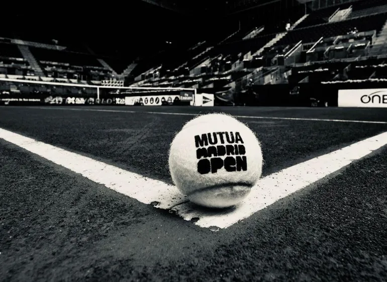 imagen pelota de tenis en el Mutua Madrid Open