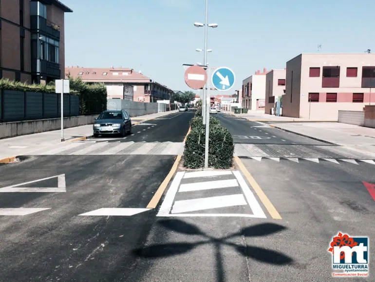 imagen de las obras finalizadas en la avenida Primero de Mayo, agosto 2016