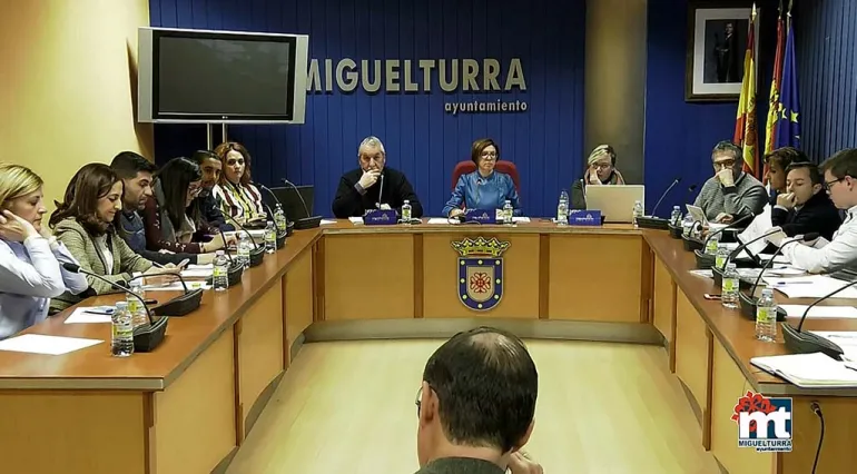 imagen capturada del vídeo del Pleno Ordinario del 22 de febrero de 2018