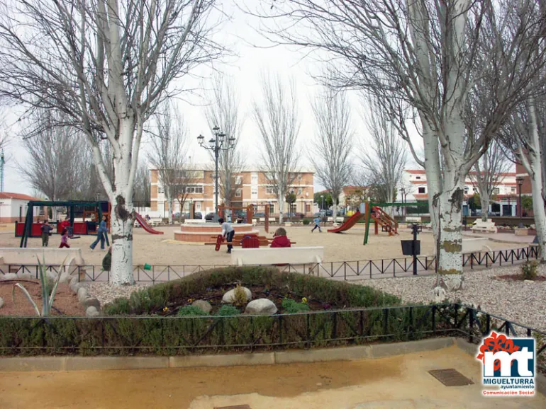 imagen de uno de los parques bajo guarda de Miguelturra, febrero 2016