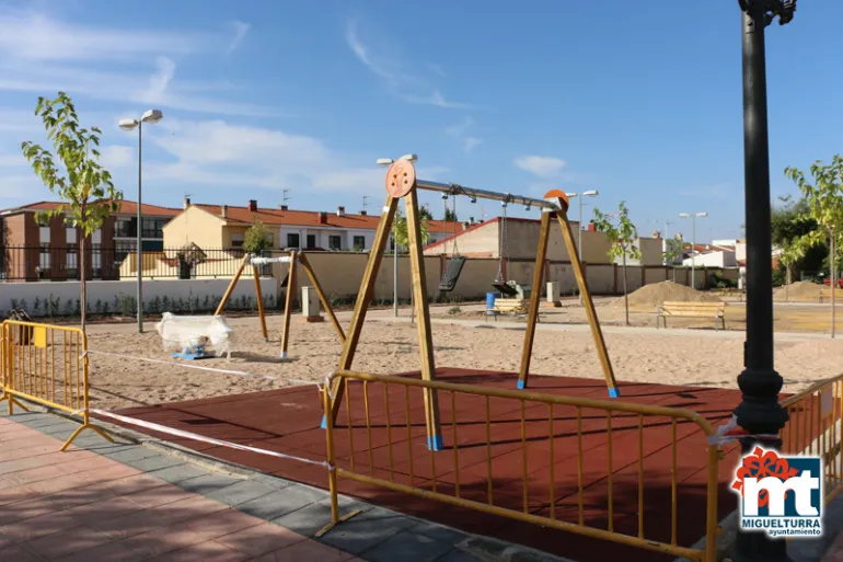 imagen de zona infantil del parque Rivas Moreno de Miguelturra, septiembre 2018