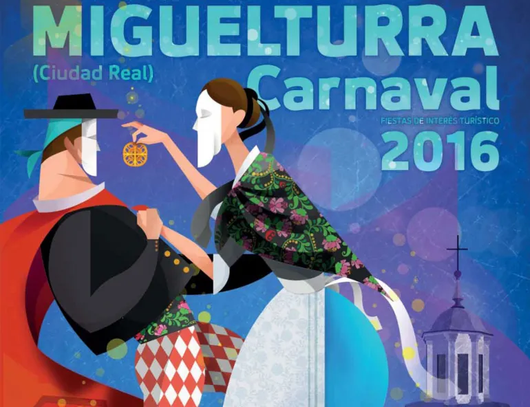 imagen extracto del cartel anunciador del Carnaval 2016 de Miguelturra
